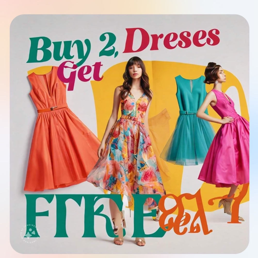 SALE🔥buy 2 dresses full price and get one free🔥